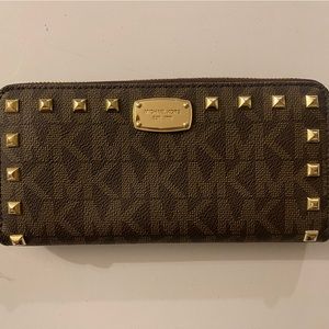 Michael Kors Studded Leather Wallet